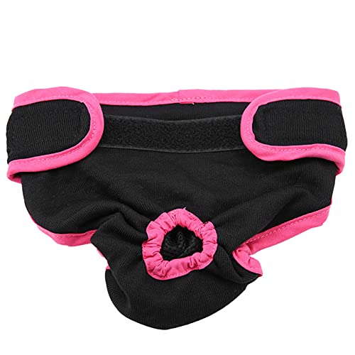 VINGVO Hundehose aus Baumwolle, Welpenunterwäsche 1PCS Pet Sanitary Windel Hundeunterwäsche, Hundehose aus Baumwolle für Tierhaustiere(Black, S) von VINGVO