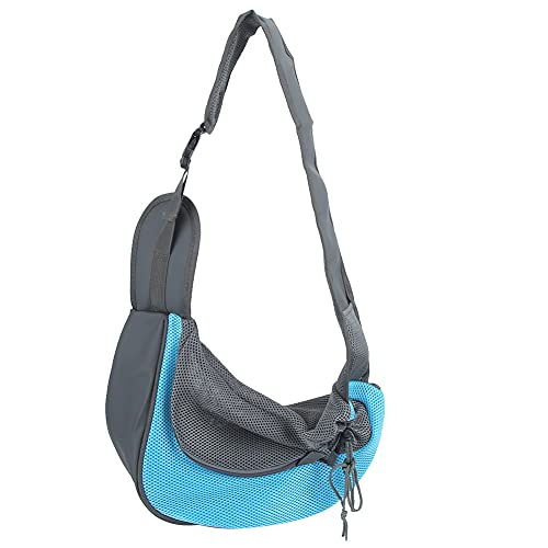 VINGVO Pet Bag, Pet Backpack Pet Front Carrier, Pet Carrier Hundeträger für Reisen im Freien(L, Sky Blue) von VINGVO