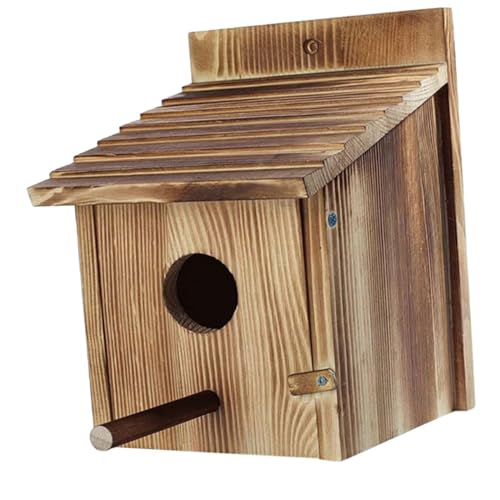 VINTORKY Hängendes Vogelnest Für Den Außenbereich Vogelhaus Für Vogelkäfig Aus Holz Vogelruhenest Gartenvogelhaus von VINTORKY