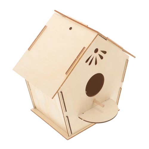 VINTORKY Holz Vogelhaus Spielzeug Kinderhandwerk Kinderspielzeug Miniatur Spielzeug Malen Holz Vogelhaus DIY Vogelhaus Kit Machen Sie Ihr Vogelhaus DIY Holz Graffiti Spielzeug von VINTORKY