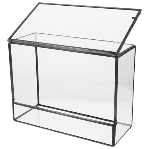 VINTORKY Terrarium Für Gärtner Handgefertigter Pflanzenhalter Aus Glas Landschafts-displayvase Schlicht Landschaftsbehälter von VINTORKY