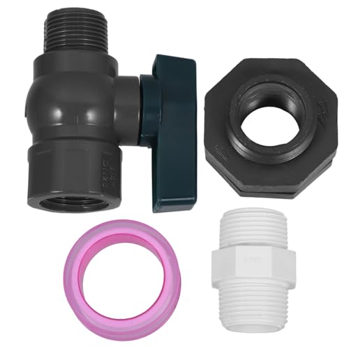 VINTORKY Regentonnen Zapfen Set 3/4 Zoll Wassertonne Umleitungs Set Mit Wasserhahn Adapter Einfache Installation Für Garten Und Aquarien Ideal Für Effektive Regenwassernutzung von VINTORKY