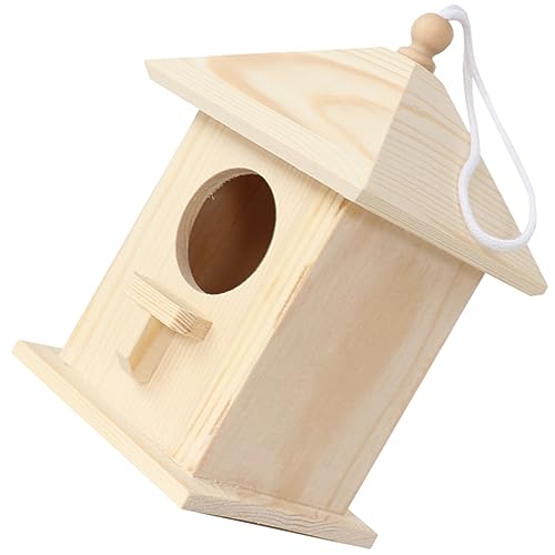 VINTORKY Vogelfutterhaus Zum Aufhängen Vogelhaus Für Den Garten Hängendes Nistkasten Für Kleine Vögel Dekoratives Und Wetterfestes Vogelhotel Aus Ideal Für Wildvögel Und Gartendekoration von VINTORKY