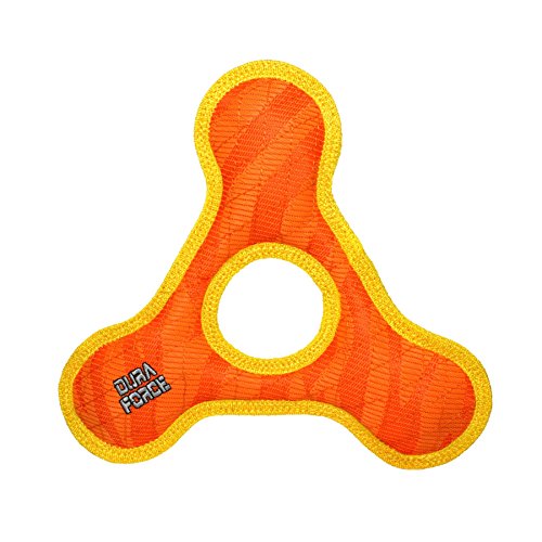 VIP55 DURAFORCE Triangle Ring Tiger Hundespielzeug, orange/gelb von DURA FORCE