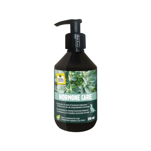 VITALstyle Hormone Care - Ergänzung Hund - Unterstützt das hormonelle Verhalten - Hilft bei Pubertät - Mit u.a. Mönchspfeffer & Ashwagandha - 250 ml von VITALstyle