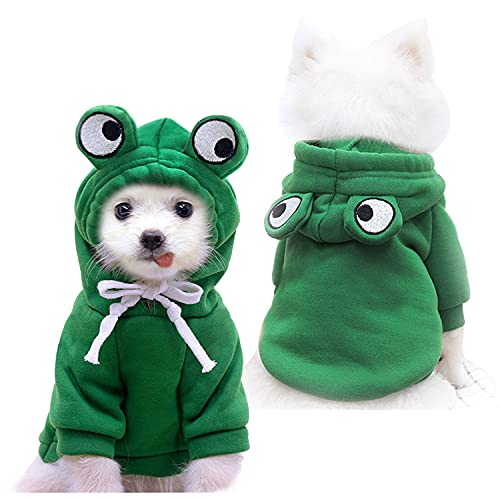 Kapuzen Haustier Kleidung Hundepullover - Hunde Hoodie Hund Katze Kleidung Niedlichen Warme Bekleidung Fleece Sweater Hundepullover Baumwolljacke Shirt (L) von VITSOLE