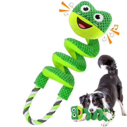 VIWIK Interaktives Quietschspielzeug für Hunde, Plüsch-Kauspielzeug für große, mittelgroße und kleine Rassen, Welpenspielzeug für Langeweile und Stimulierung, Tauziehen, Hundespielzeug zum von VIWIK