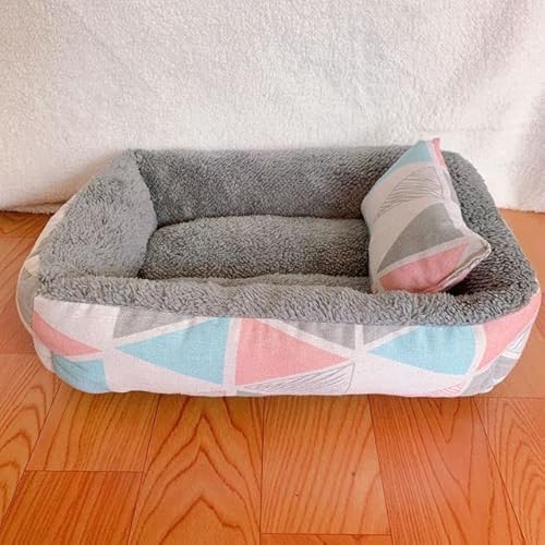 VIXDA Baumwolle Hundebett Hundesofa Wasserdichtes Nest Hundekörbe Matte Weiches Haustierbett Herbst Winter Warmes Gemütliches Hundehaus Haustierprodukte Katzenbett von VIXDA