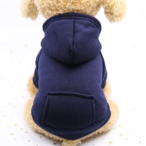 VIXDA Solide Hunde-Hoodies, Haustierkleidung für kleine Hunde, Welpenmantel, Jacken, Sweatshirt für Chihuahua, Hündchen, Katze, Kostüm, Baumwolle, Haustier-Outfits von VIXDA