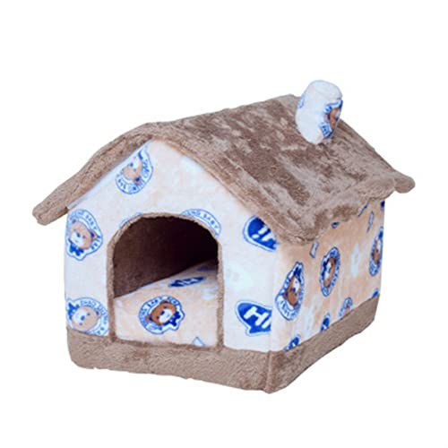 VNSMM Hundebett Hundematte Großes Haustier-Hundebett, Katzenhaus, Höhle, bequemer Druck, Zwingermatte für Haustiere, Welpen, Winter, Sommer(1,S) von VNSMM