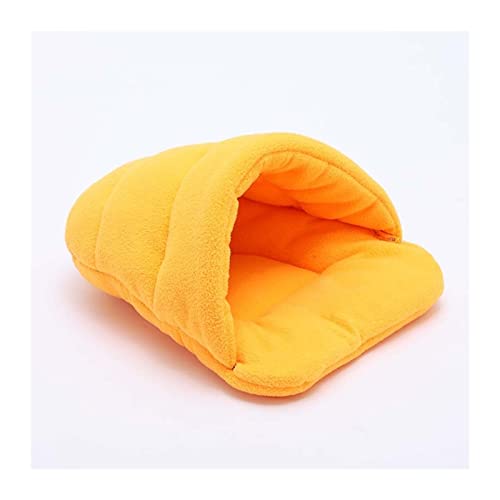 VNSMM Hundebett Hundematte Hundematte Meerschweinchenkissen Tierbedarf Welpenbett Polarfleecestreu Katzenschlafunterlage(Orange,XS 28x38 cm) von VNSMM