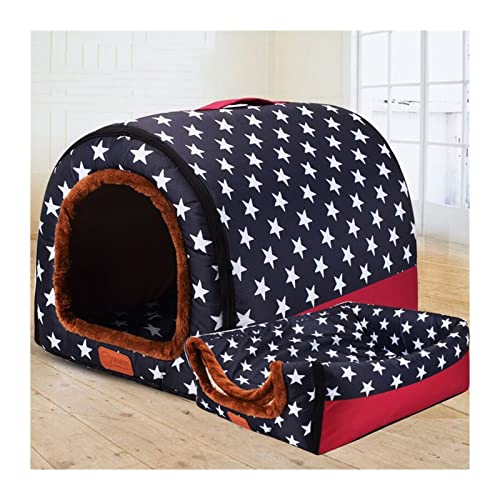 VNSMM Hundebett Hundematte Warme Hundehütte House Lounge für Katzen, mittelgroße kleine Hunde, warm, faltbar, waschbar(3,60X45X45cm) von VNSMM