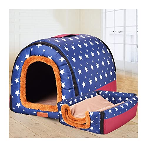 VNSMM Hundebett Hundematte Warme Hundehütte House Lounge für Katzen, mittelgroße kleine Hunde, warm, faltbar, waschbar(5,60X45X45cm) von VNSMM