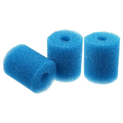 VOCOSTE 3 Stück Aquarium Vorfilter Schaumstoff Schwamm Rolle Aufnahme Filter Abdeckung Zubehör für Aquarium Blau 7.5x6.5x2cm von VOCOSTE