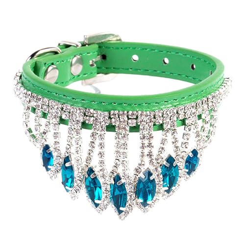 VOCUE Hundehalsband für Party, Fransen, Strasssteine, Haustierhalsband für kleine Katzen, verstellbar, Katzenhalsband, Halskette, Haustierschmuck VOCUE Hundehalsband für Party, Fransen, Strasssteine, Haustierhalsband für kleine Katzen, verstellbar, Katzenhalsband, Halskette, Haustierschmuck von VOCUE