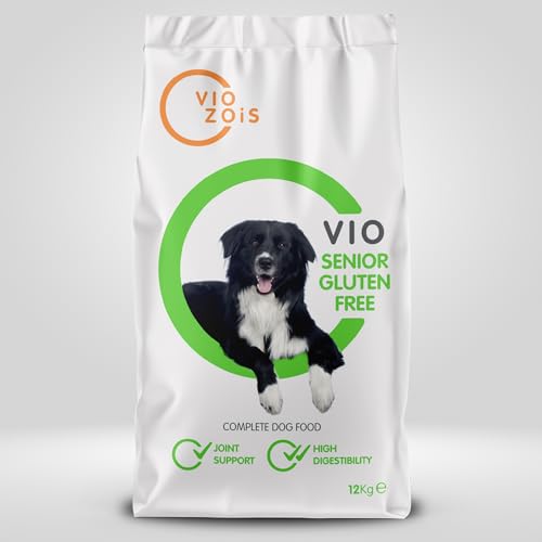 Viozois Trockenfutter für Hunde VIO SENIOR ohne Gluten ist ein ideales Futter für mittelgroße und ältere Hunde. von VOIZOIS