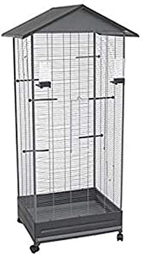 Vogelhaus 430 Grau-Grau Voltrega von VOLTREGA THE BEST HOME FOR YOUR PET