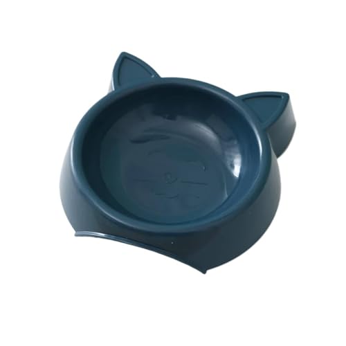 Futternapf for Haustiere, Katzengesichtsform, große Kapazität, Futternapf, einfarbig, Futternapf for Katzen, Wassertrinknapf for kleine Hunde Hundenapf(Blue01,1PC) von VONCYKI