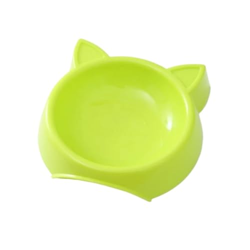 Futternapf for Haustiere, Katzengesichtsform, große Kapazität, Futternapf, einfarbig, Futternapf for Katzen, Wassertrinknapf for kleine Hunde Hundenapf(Light green,1PC) von VONCYKI