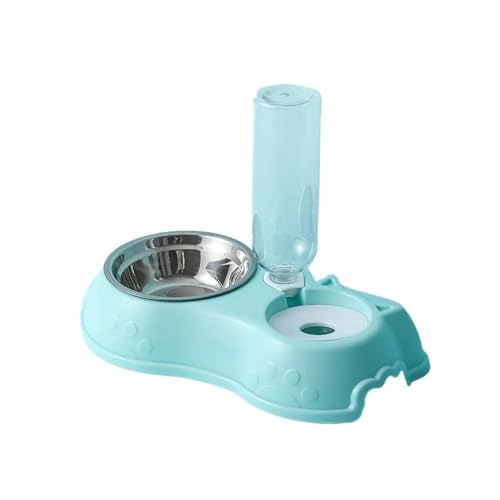 Futternapf for Katzen, automatischer Futterspender, Wasserspender, Futternapf for Hunde und Katzen mit Trinknapf, erhöhter Ständer, Doppelnapf for Katzen, Hunde, Haustiere Hundenapf(A) von VONCYKI