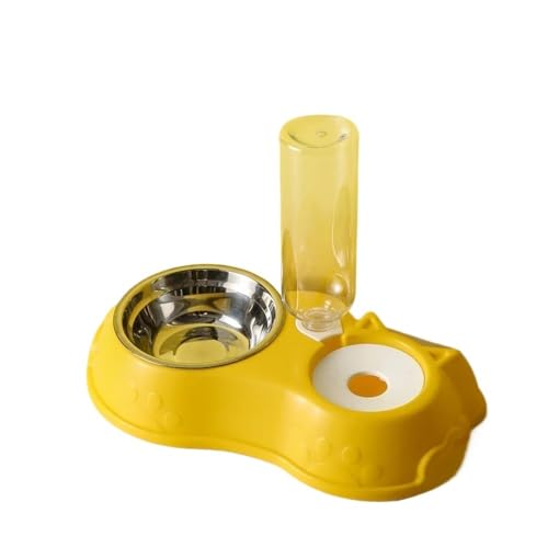 Futternapf for Katzen, automatischer Futterspender, Wasserspender, Futternapf for Hunde und Katzen mit Trinknapf, erhöhter Ständer, Doppelnapf for Katzen, Hunde, Haustiere Hundenapf(D) von VONCYKI