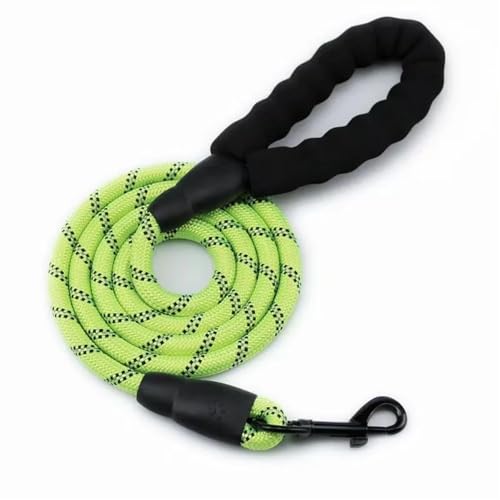 Haustier Hund Reflektierende Abschleppseil Hund Seil Hund Kette Runde Seil Butler Hand Abschleppen Gurt Hundeleine(Green,1.2M) von VONCYKI