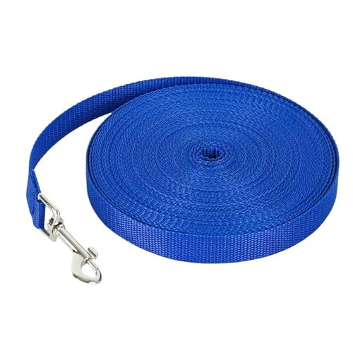 Langes Schleppseil Nylon Hundeleinen 6 Farben 1,5m 1,8m 4,5m 6m 10m Trainingsleine for Haustiere Katzen Hunde Geschirr Halsband Bleigurt Hundeleine(Blue,1.5M) von VONCYKI