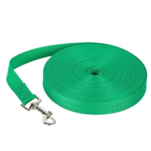 Langes Schleppseil Nylon Hundeleinen 6 Farben 1,5m 1,8m 4,5m 6m 10m Trainingsleine for Haustiere Katzen Hunde Geschirr Halsband Bleigurt Hundeleine(Green,1.8M) von VONCYKI