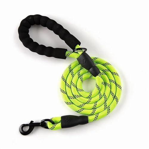 Starke Hundeleine, Haustierleinen, reflektierende Leine for große, kleine, mittelgroße und große Hunde, for Ziehen und Schleppen, Golden Retriever, 150 cm Hundeleine(Green) von VONCYKI