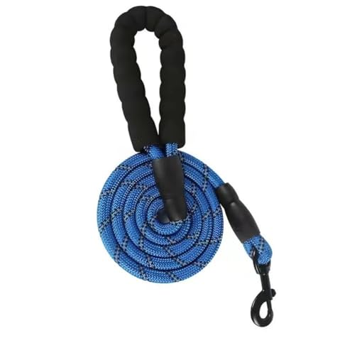 Starke Hundeleine Haustierleinen Reflektierende Leine for große, kleine und mittelgroße Hundeleine Drag Pull Tow Golden Retriever Hundeleine(Blue,0.6cm 1.5M) von VONCYKI