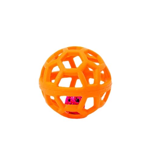 VONCYKI Bissfestes Hundespielzeug, Bälle, hohles Spielzeug, Bälle, Zahntraining, Haustier-Hundespielzeug (1, Orange) von VONCYKI