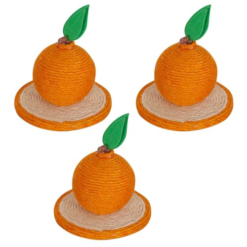 VONCYKI Grüner Katzenkratzbaum, Katzenkratzbaum mit Sisalseil, vertikaler Kratzbaum für Katzen, Kätzchen (Orange) von VONCYKI