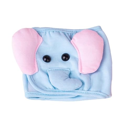 VOODUE Einstellbare Cartoon Tiere Haustier Hund Windeln Waschbar Männchen Saugfähigen for Hund Wiederverwendbare Haustier Höschen Shorts Physiologischen Hosen (Color : Light Blue, Size : S) von VOODUE