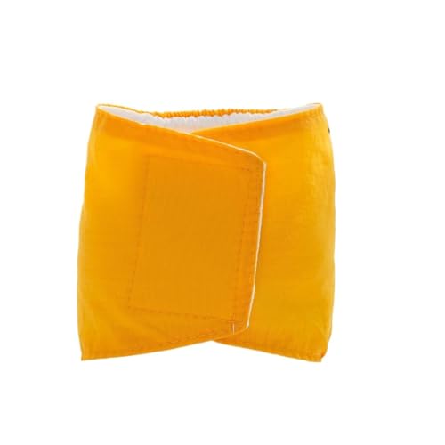 VOODUE Qualität Welpen Haustier Männlicher Hund Physiologische Hosen Sanitär Unterwäsche Bauchband Baumwolle Windel for Hunde Atmungsaktive Windel Wrap (Color : Boy Yellow, Size : XS) von VOODUE