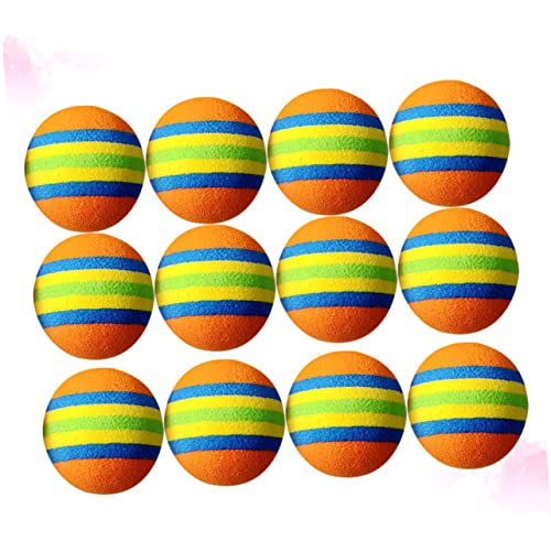 VOSAREA 12 Stück Bunte Eva für Katzen Leichte Spielbälle Trainingsbälle für Haustiere Innen und Außenspielzeug Lustige Katzenbälle VOSAREA 12 Stück Bunte Eva für Katzen Leichte Spielbälle Trainingsbälle für Haustiere Innen und Außenspielzeug Lustige Katzenbälle von VOSAREA