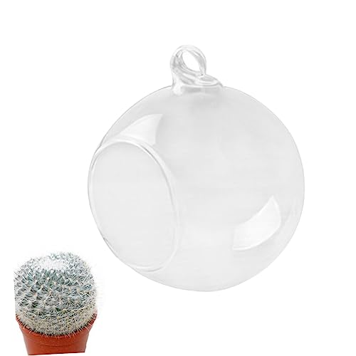 VOSAREA 1Stk hängende Glaskugeln hochzeits Dekoration Wedding Decoration Terrarium kaufen Terrarium unterschrank saftige Luftvase klare Kugelvase hängende Glaskugelvase Kugelvase aus Glas von VOSAREA