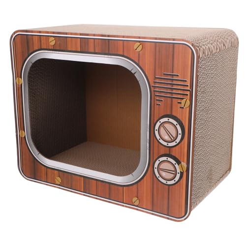 VOSAREA Kratzhaus aus Karton für Katzen Fernseher Design Leicht zu Reinigendes Kratzbrett Vielseitig für Katzen jeder Unterhaltsames für Drinnen für Ganze Jahr VOSAREA Kratzhaus aus Karton für Katzen Fernseher Design Leicht zu Reinigendes Kratzbrett Vielseitig für Katzen jeder Unterhaltsames für Drinnen für Ganze Jahr von VOSAREA