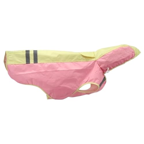 Reflect Light Haustier-Regenmantel for Hunde, wasserdichte Jacken, atmungsaktiver Regenmantel for große Hunde, Bekleidung, Kleidung, Heimtierbedarf(Pink,6) von VRKRTVBLB