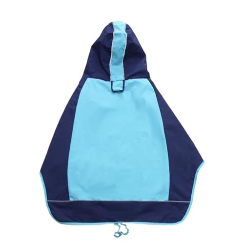 Regenmantel for Haustiere, wetterfeste Jacke for Hunde, wasserdicht, universell, mittelgroße und große Hunde, Regenmantel, Haustierkleidung(Blue,9XL) von VRKRTVBLB