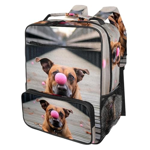 VTGHDEEQ Reiserucksack,kleiner Rucksack,Handgepäckrucksack,Herbst brauner Hundeball,Rucksack von VTGHDEEQ