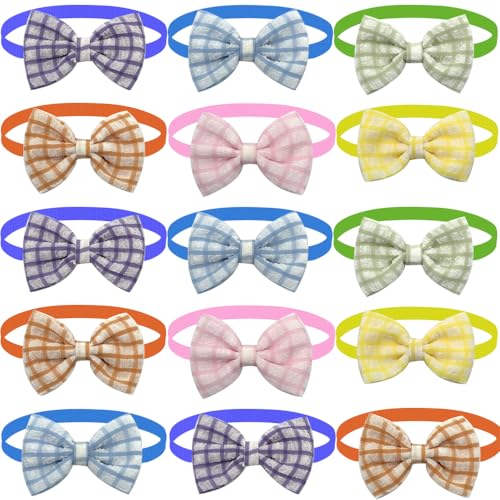 VVDPJLS 50/100 Stück Hundefliege, süße Fliege for kleine Hunde und Katzen, Krawatten for Hunde, Haustiere, Schleifen for die Hundepflege, Zubehör for Haustiere(50pcs) von VVDPJLS