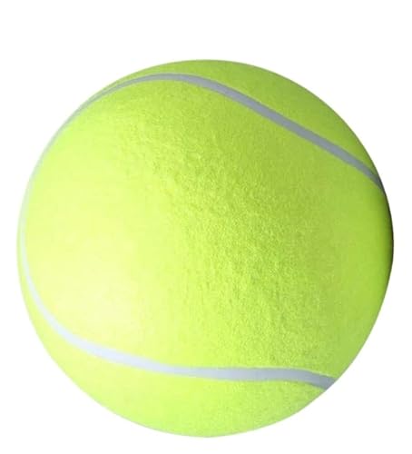 VVDPJLS 7/8/9,5 Zoll Hundetennisball Riesiges Haustierspielzeug for Hunde Kauspielzeug Signature Mega Jumbo Ball Trainingszubehör Plüsch(18cm 7inch) von VVDPJLS