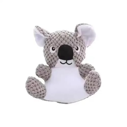 VVDPJLS Lustiges Eichhörnchen-Koala-Plüsch-Hundequietschspielzeug for kleine und große Hunde, interaktives, bissfestes Spielzeug, Haustierzubehör(Koala) von VVDPJLS