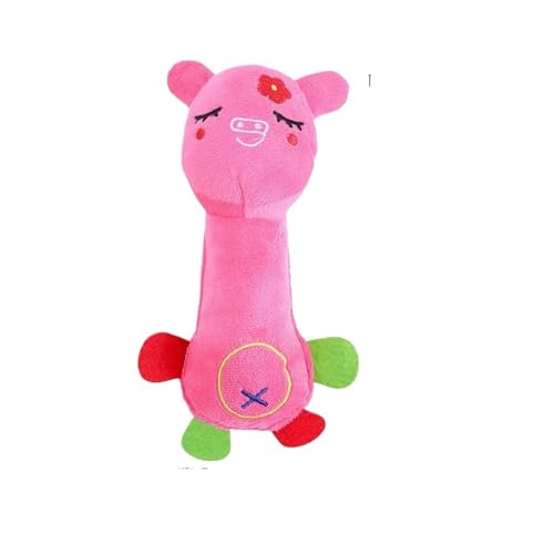 VVDPJLS Plüsch Zeug Quietschende Welpen Hund Spielzeug Zähne Reinigung Haustier Kauen Spielzeug for Kleine Hunde Chihuahua Mascotas Zubehör(Pink Pig) von VVDPJLS