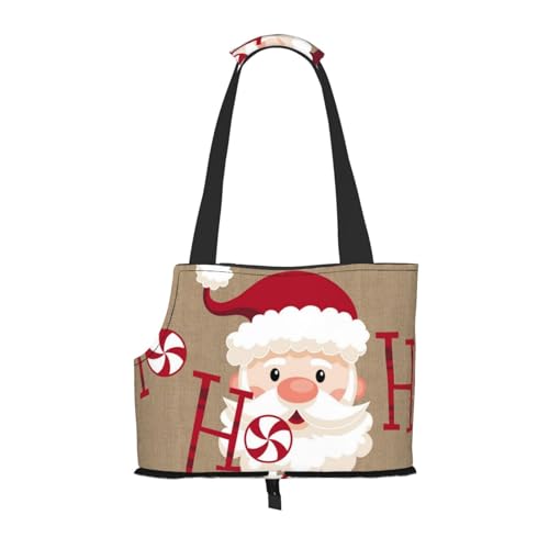 Tragbare Faltbare Haustier Schulter Frohe Weihnachten Tasche - Hohe Dichte Reißfest Haustier Reise Handtasche für Kleintiere von VYONNE