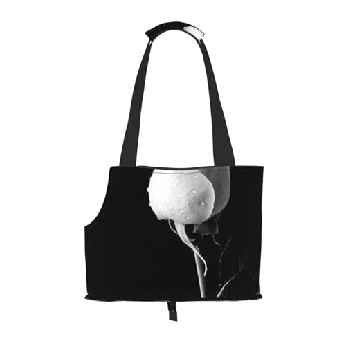 Tragbare Faltbare Haustier Schulter Monochrome Rose Tasche - Hohe Dichte Reißfest Haustier Reise Handtasche für Kleintiere von VYONNE