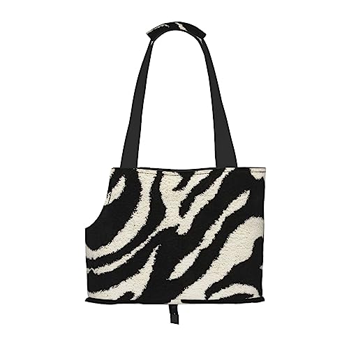 Tragbare faltbare Haustier Schulter Zebra Tier Tasche - Hohe Dichte Reißfest Haustier Reise Handtasche für kleine Tiere von VYONNE