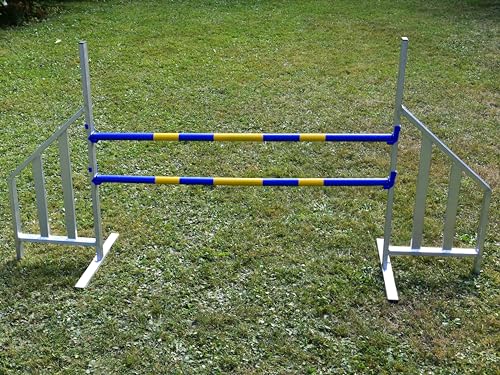 Vabiono Agility ALU-Hürde für Hunde Profi-Training-Set FCI konform - Agilität Fitness für Ihren Hund - Hundesport von Vabiono