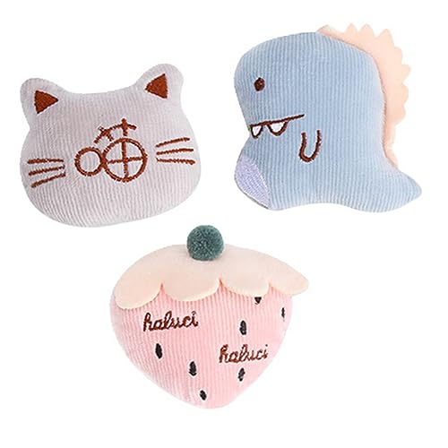 Vaguelly 3 STK Plüschpuppe Beißspielzeug Für Katzen Cartoon-plüschtier Quagsire Plüsch Trainingsspielzeug Formspielzeug Neuartige Plüschtiere Chucky Plüsch Colorful Kurzer Plüsch von Vaguelly