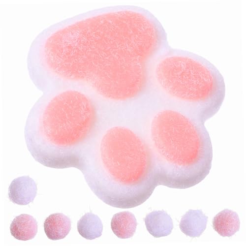 Vaguelly Krallenspielzeug für Katzen lustiges sensorisches Kawaii Pfote matschig groß matschiges Kawaii Katzensachen Riesenpfoten-Squishy PVC von Vaguelly